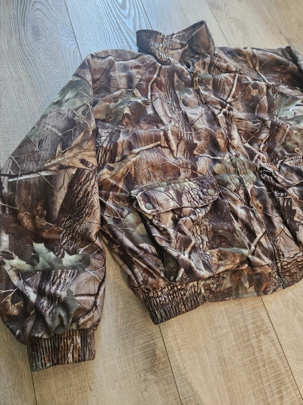 Vintage Woolrich Realtree Camo Bomber Jacket Men L Outdoor Guide Camouflage